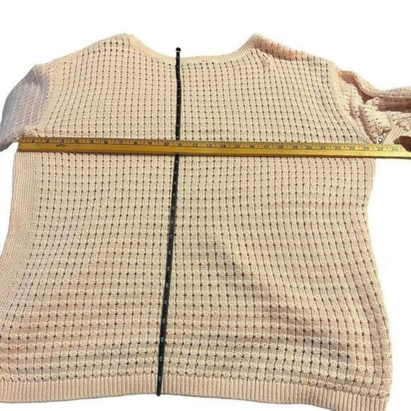 Guess Dalida chunky knit sweater long zipper statement‎ sleeves - Picture 13 of 14